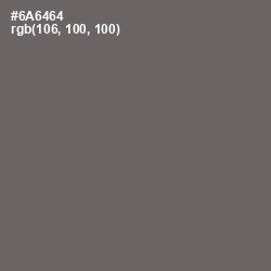 #6A6464 - Ironside Gray Color Image