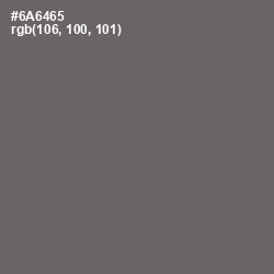 #6A6465 - Ironside Gray Color Image