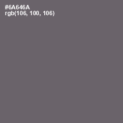 #6A646A - Ironside Gray Color Image