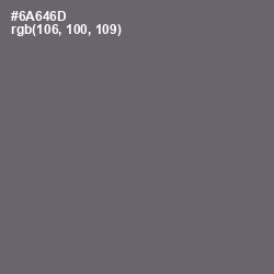 #6A646D - Dove Gray Color Image