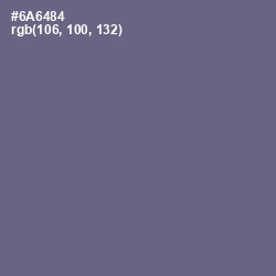 #6A6484 - Rum Color Image