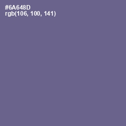 #6A648D - Rum Color Image