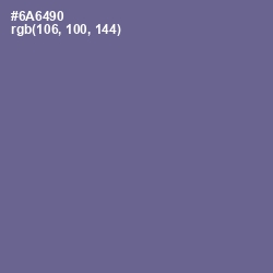 #6A6490 - Rum Color Image