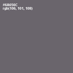#6A656C - Dove Gray Color Image