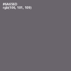 #6A656D - Dove Gray Color Image