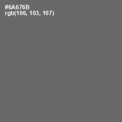 #6A676B - Dove Gray Color Image