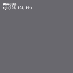 #6A686F - Dove Gray Color Image