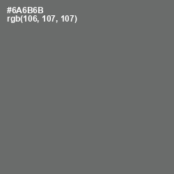 #6A6B6B - Dove Gray Color Image