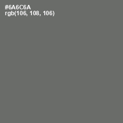 #6A6C6A - Dove Gray Color Image