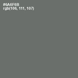 #6A6F6B - Dove Gray Color Image