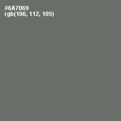 #6A7069 - Dove Gray Color Image