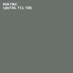 #6A706C - Dove Gray Color Image