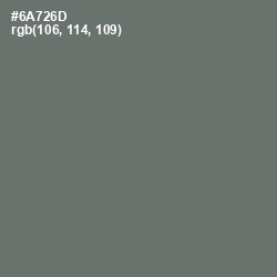 #6A726D - Dove Gray Color Image