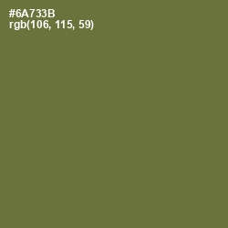 #6A733B - Yellow Metal Color Image