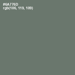 #6A776D - Dove Gray Color Image