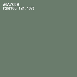 #6A7C6B - Limed Ash Color Image