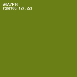 #6A7F16 - Olivetone Color Image