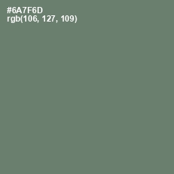 #6A7F6D - Limed Ash Color Image