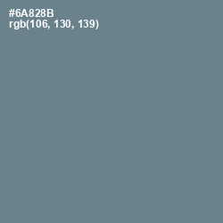 #6A828B - Slate Gray Color Image