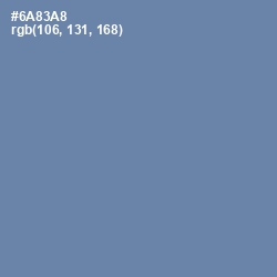 #6A83A8 - Bermuda Gray Color Image