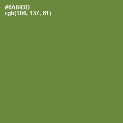 #6A893D - Olive Drab Color Image