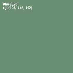 #6A8E70 - Viridian Green Color Image