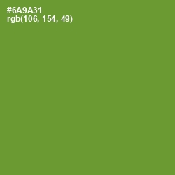 #6A9A31 - Olive Drab Color Image