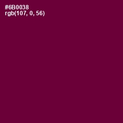 #6B0038 - Tyrian Purple Color Image