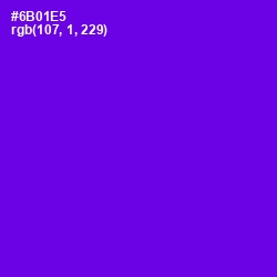 #6B01E5 - Purple Heart Color Image