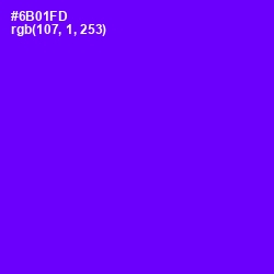 #6B01FD - Purple Heart Color Image