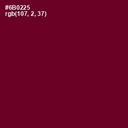#6B0225 - Black Rose Color Image