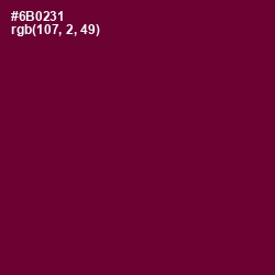 #6B0231 - Tyrian Purple Color Image