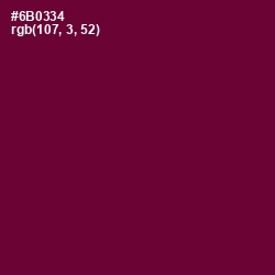#6B0334 - Tyrian Purple Color Image