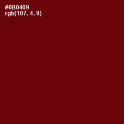 #6B0409 - Rosewood Color Image