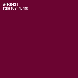 #6B0431 - Tyrian Purple Color Image