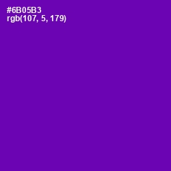 #6B05B3 - Purple Color Image