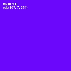 #6B07FB - Purple Heart Color Image