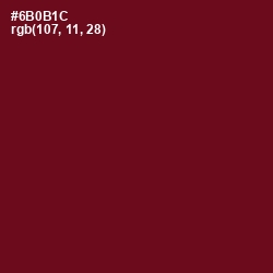 #6B0B1C - Dark Tan Color Image