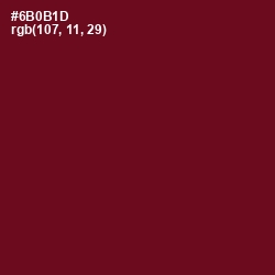 #6B0B1D - Dark Tan Color Image