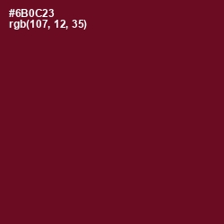 #6B0C23 - Black Rose Color Image