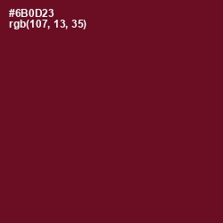 #6B0D23 - Black Rose Color Image