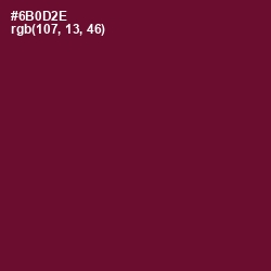 #6B0D2E - Black Rose Color Image