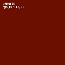 #6B0F00 - Red Oxide Color Image