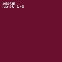 #6B0F2E - Black Rose Color Image