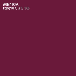 #6B193A - Claret Color Image