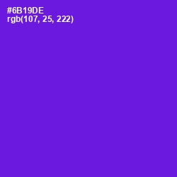 #6B19DE - Purple Heart Color Image