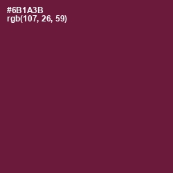 #6B1A3B - Claret Color Image