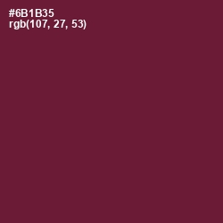 #6B1B35 - Claret Color Image