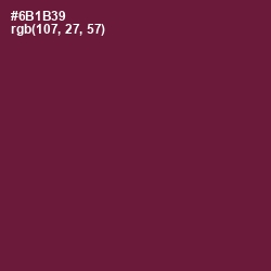 #6B1B39 - Claret Color Image