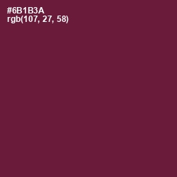 #6B1B3A - Claret Color Image